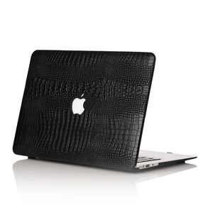 Chic Geeks Blk Faux Croc MacBook 12' case-Navy case & lt blue keybrd cover free